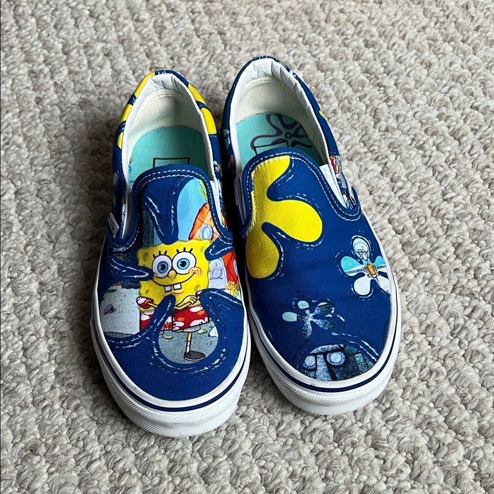 Vans limited edition, SpongeBob SquarePants, AlohaBob slip on sz. 7W and 5.5M